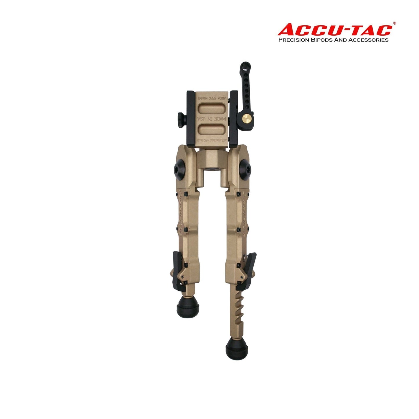 Accu-Tac BR-4 G2 Arca-Spec QD Bipod - Flat Dark Earth Bipod Accu-Tac