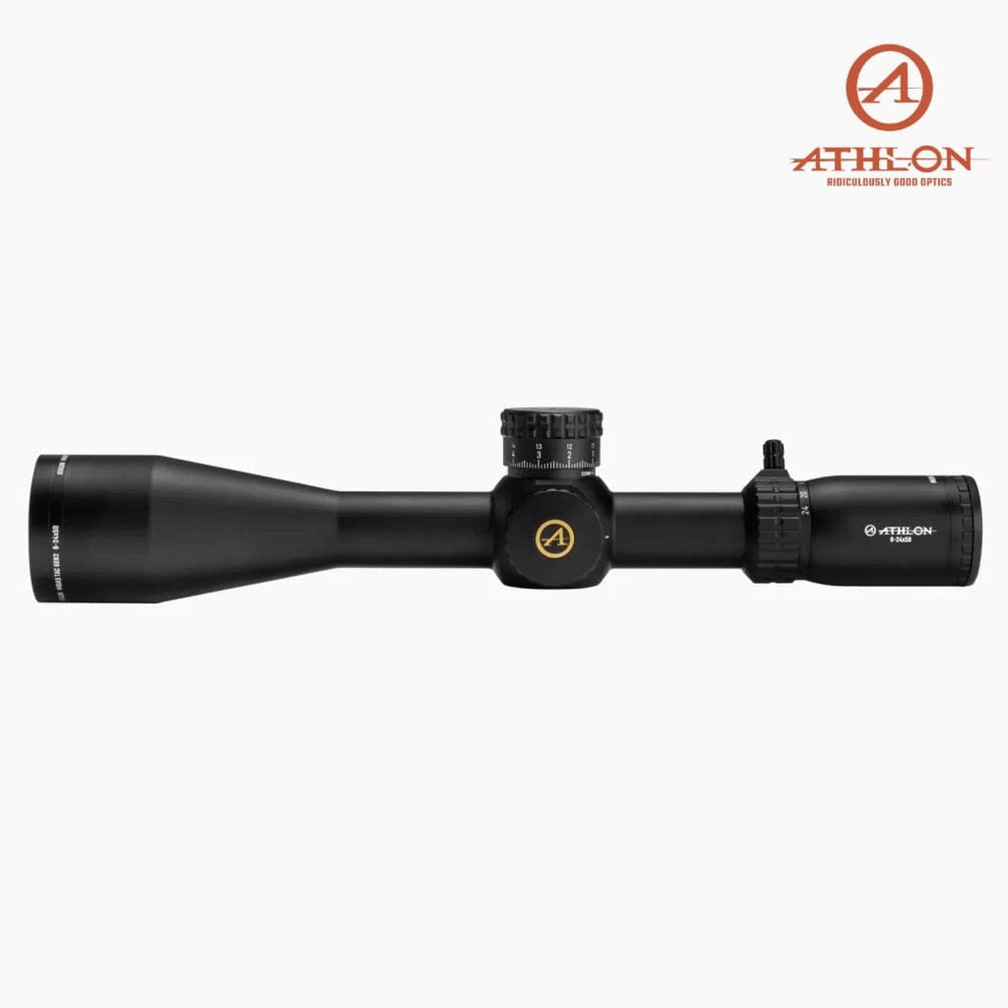 Athlon MIDAS TAC GEN2 HD 6-24×50 Rifle Scope APRS14 FFP MIL Reticle Rifle Scope Athlon Optics