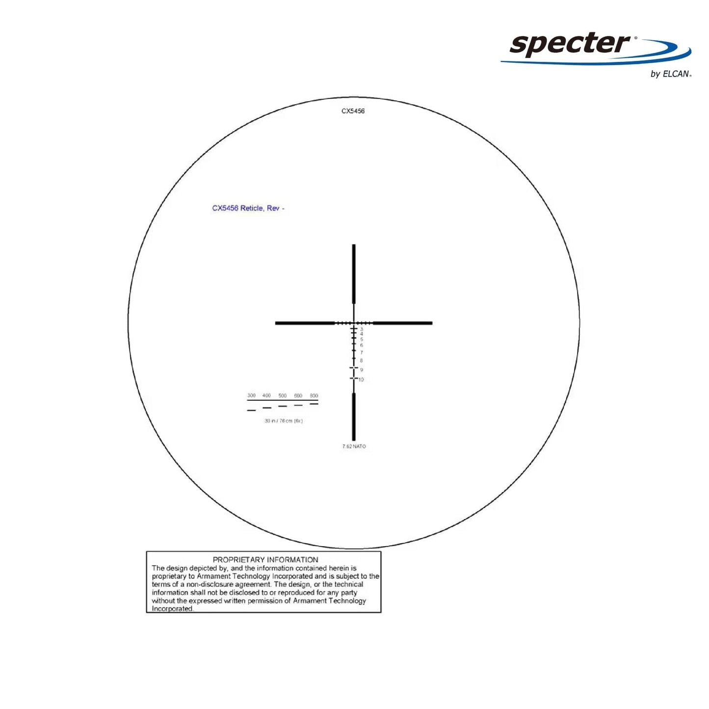 ELCAN SpecterDR 1.5x/6x Rifle Scope 7.62 BDC Reticle - Black Rifle Scope ELCAN SpecterDR