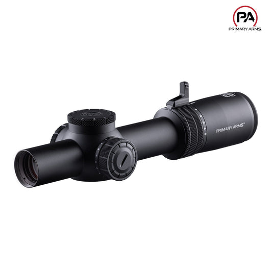 Primary Arms Compact PLxC 1-8x24 FFP Riflescope - ACSS Raptor M8 Meter Reticle - Black Rifle Scope Primary Arms