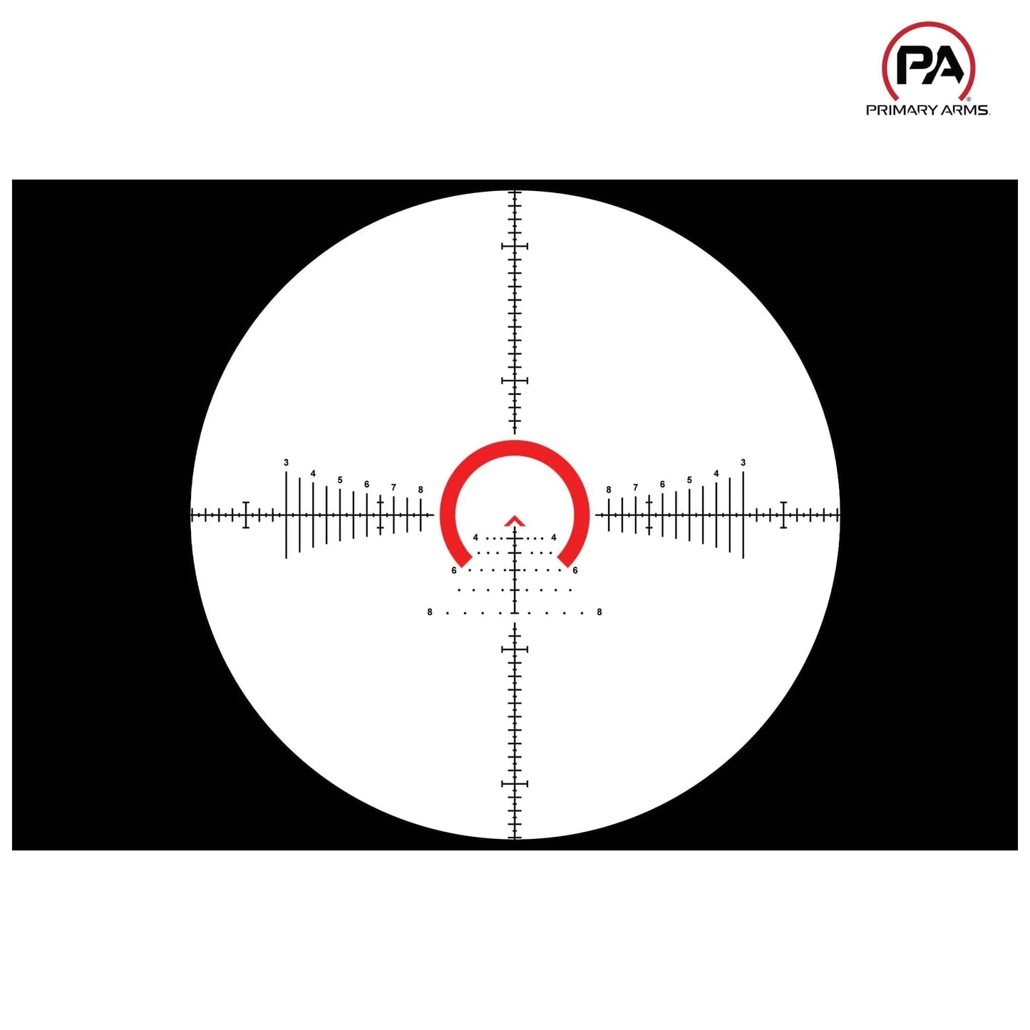 Primary Arms Compact PLxC 1-8x24 FFP Riflescope - ACSS Raptor M8 Yard Reticle - Black Rifle Scope Primary Arms