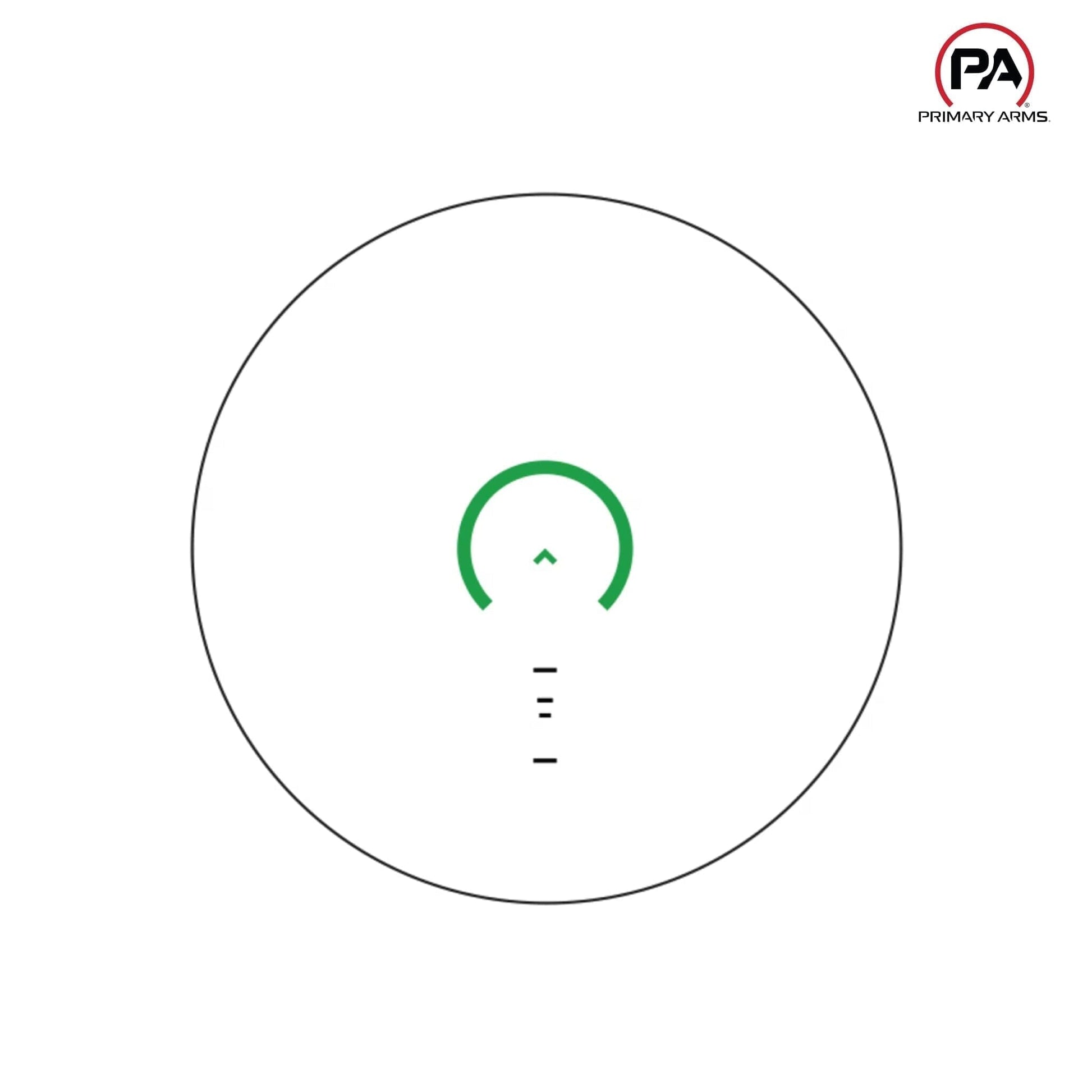 Primary Arms GLx 1x MicroPrism Scope - Green ACSS Cyclops Reticle - Black Prism Scope Primary Arms