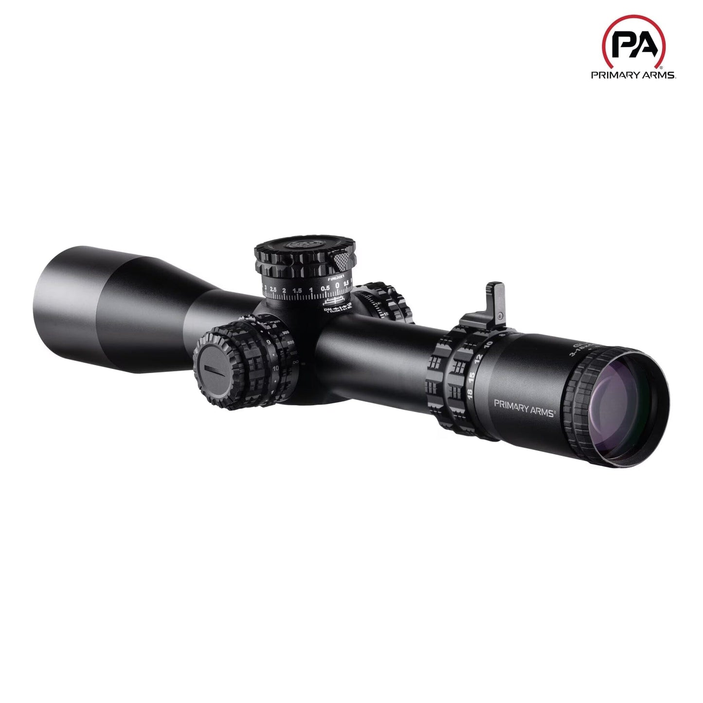 Primary Arms GLx 3-18x44 FFP Riflescope - ACSS Athena BPR MIL Reticle Rifle Scope Primary Arms
