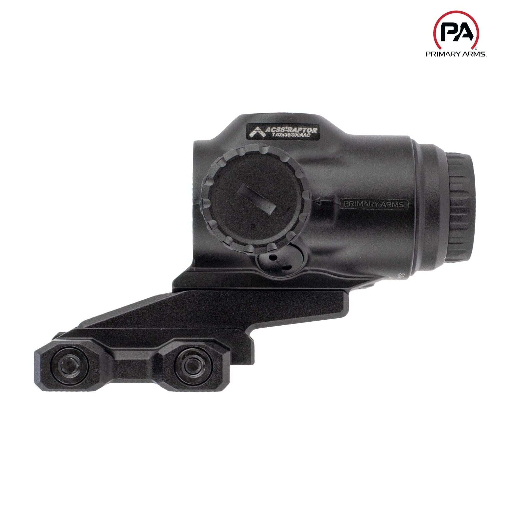 Primary Arms SLx 3x MicroPrism Scope - Red ACSS Raptor 7.62x39/300 BLK Yard Reticle - Black Prism Scope Primary Arms