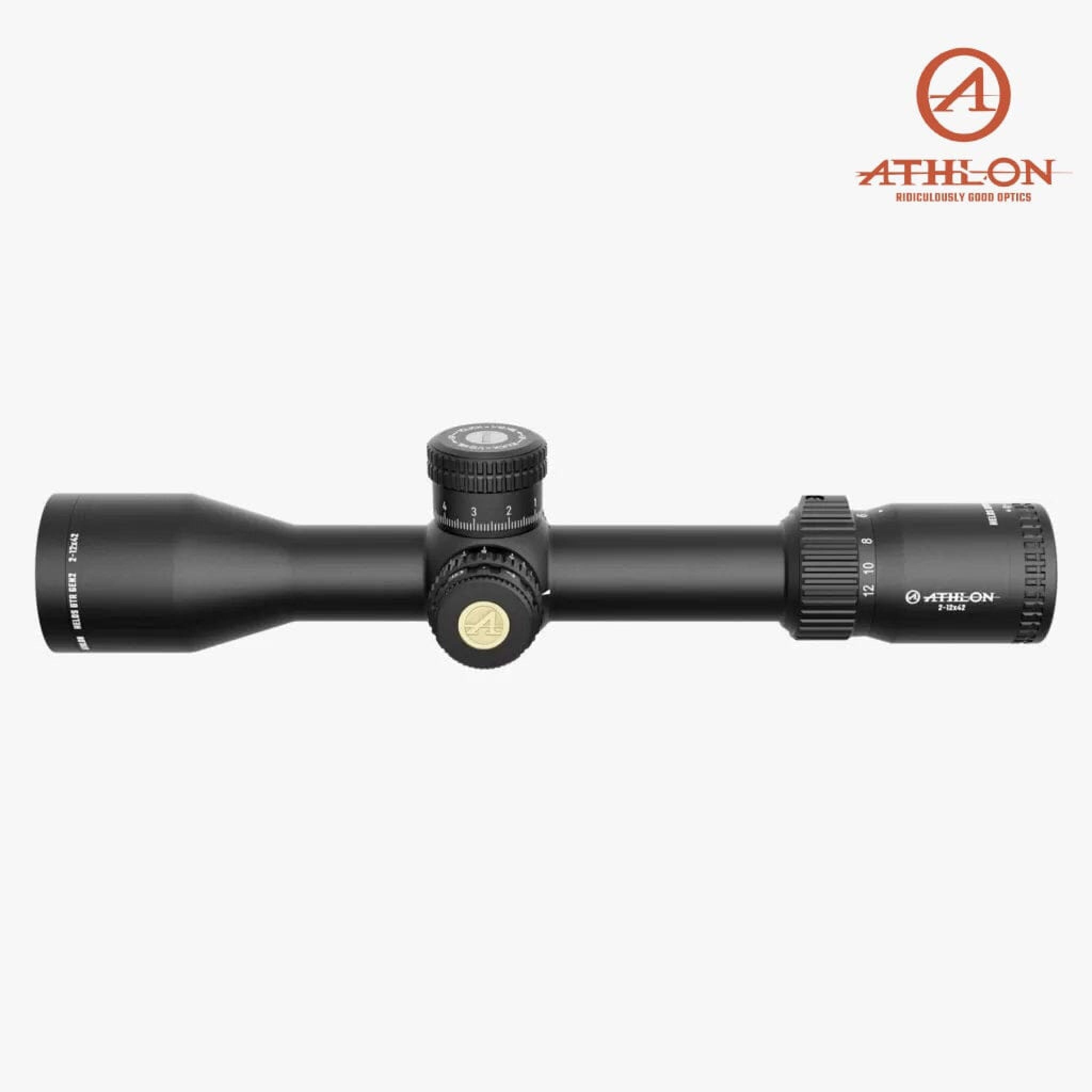 Athlon Helos BTR GEN2 2-12x42 Rifle Scope AHMR2 FFP IR MOA Reticle Rifle Scope Athlon Optics 