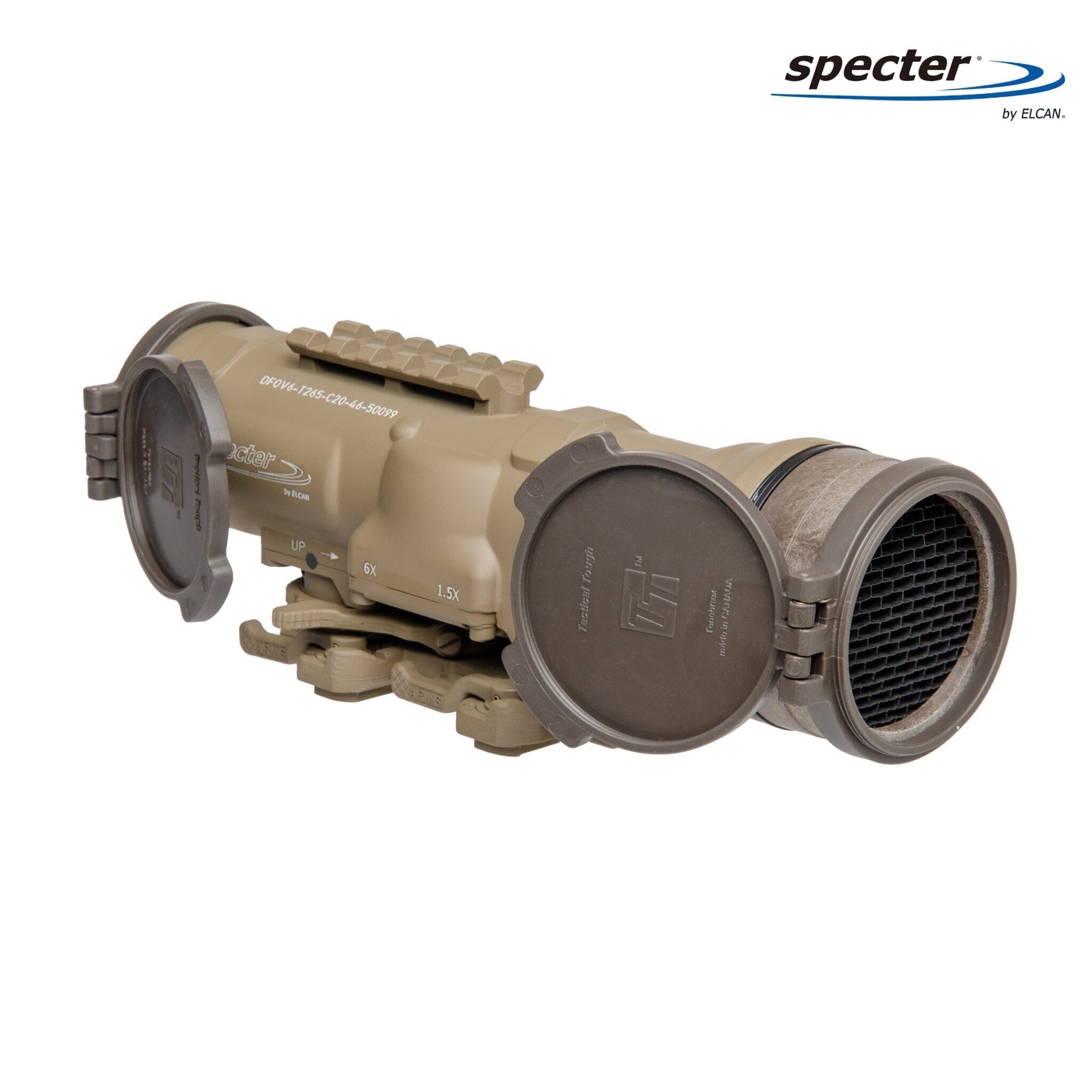 ELCAN SpecterDR 1.5x/6x Rifle Scope 7.62 BDC Reticle - Flat Dark Earth Rifle Scope ELCAN SpecterDR 