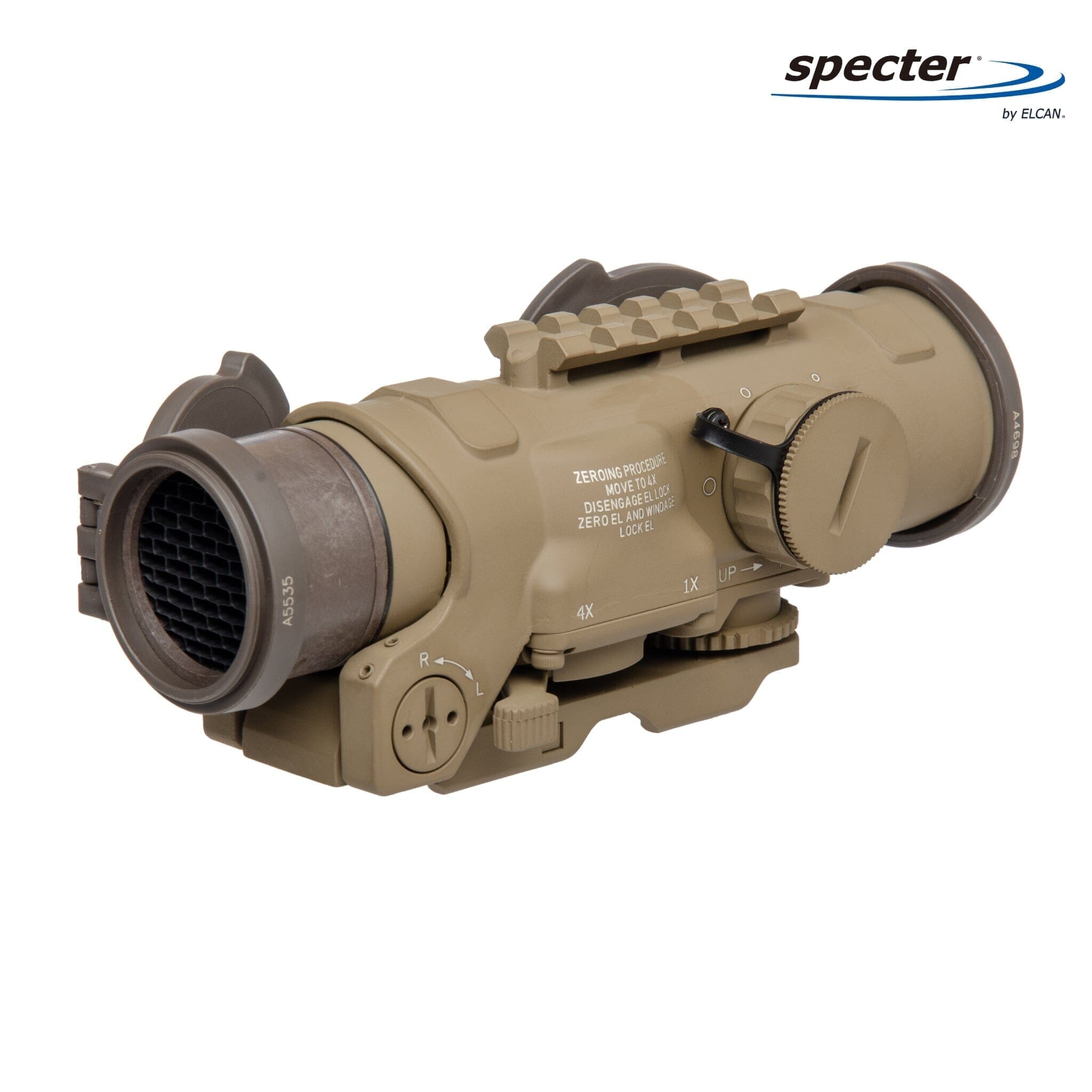 ELCAN SpecterDR 1×/4× Rifle Scope 5.56 BDC Reticle - Flat Dark Earth Rifle Scope ELCAN SpecterDR 
