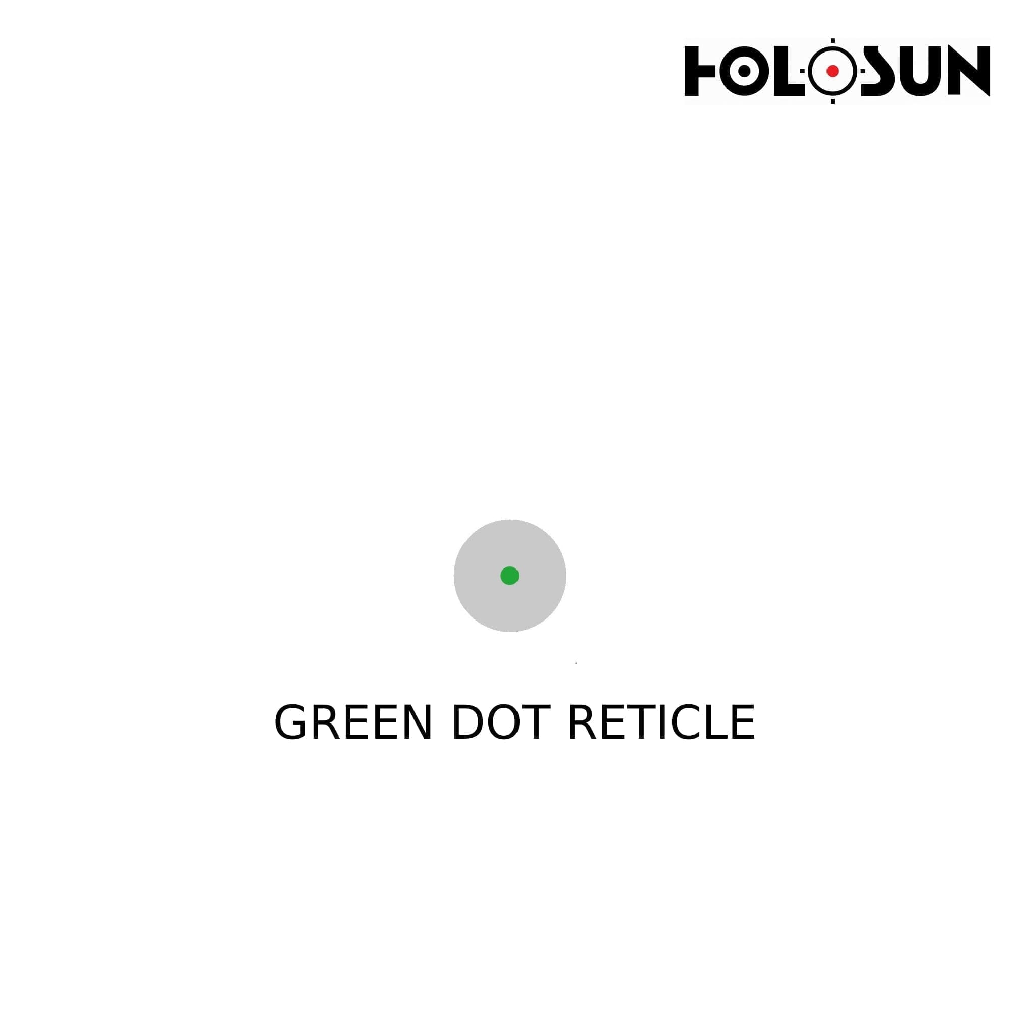 Holosun HE407C-GR-X2 Reflex Green Dot Sight – 2 MOA Dot Reticle Green Dot Sight Holosun 