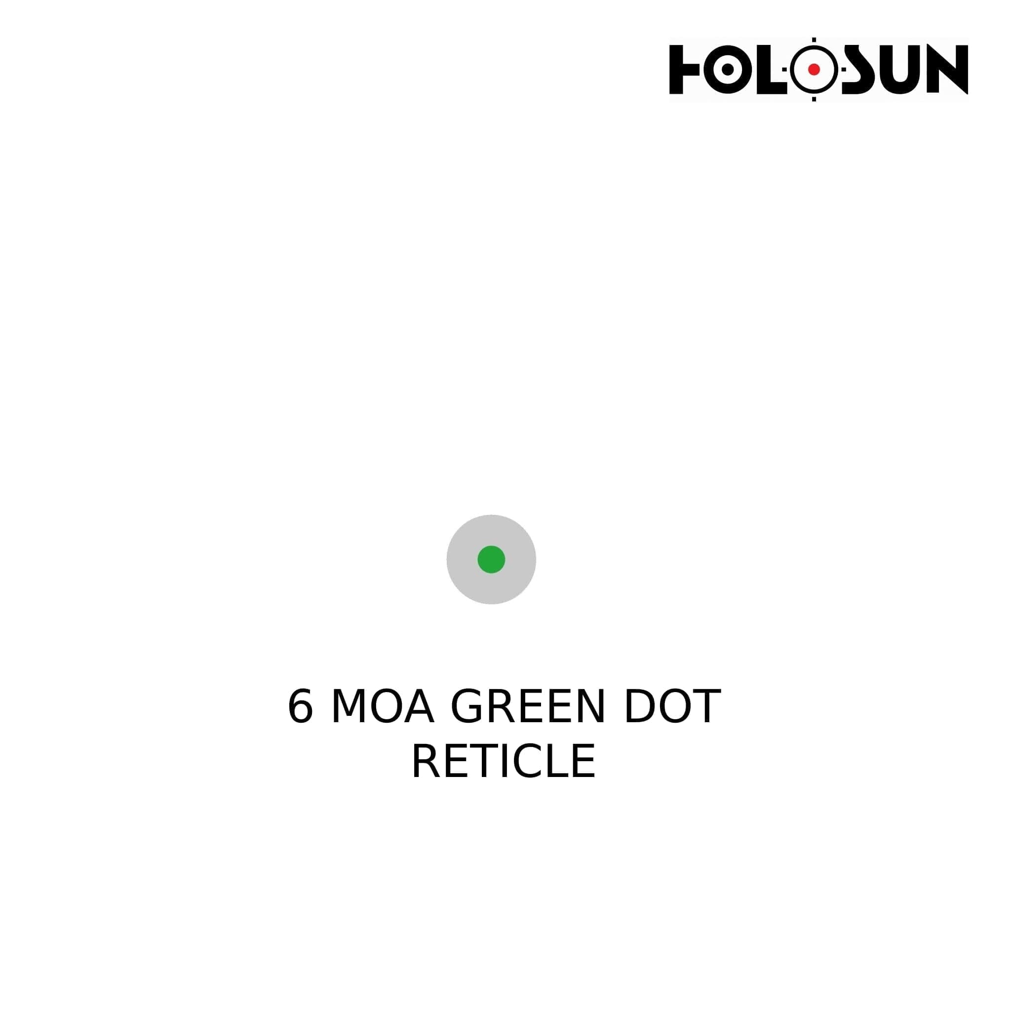Holosun HE407K-GR-X2 Reflex Green Dot Sight – 6 MOA Dot Reticle Green Dot Sight Holosun 