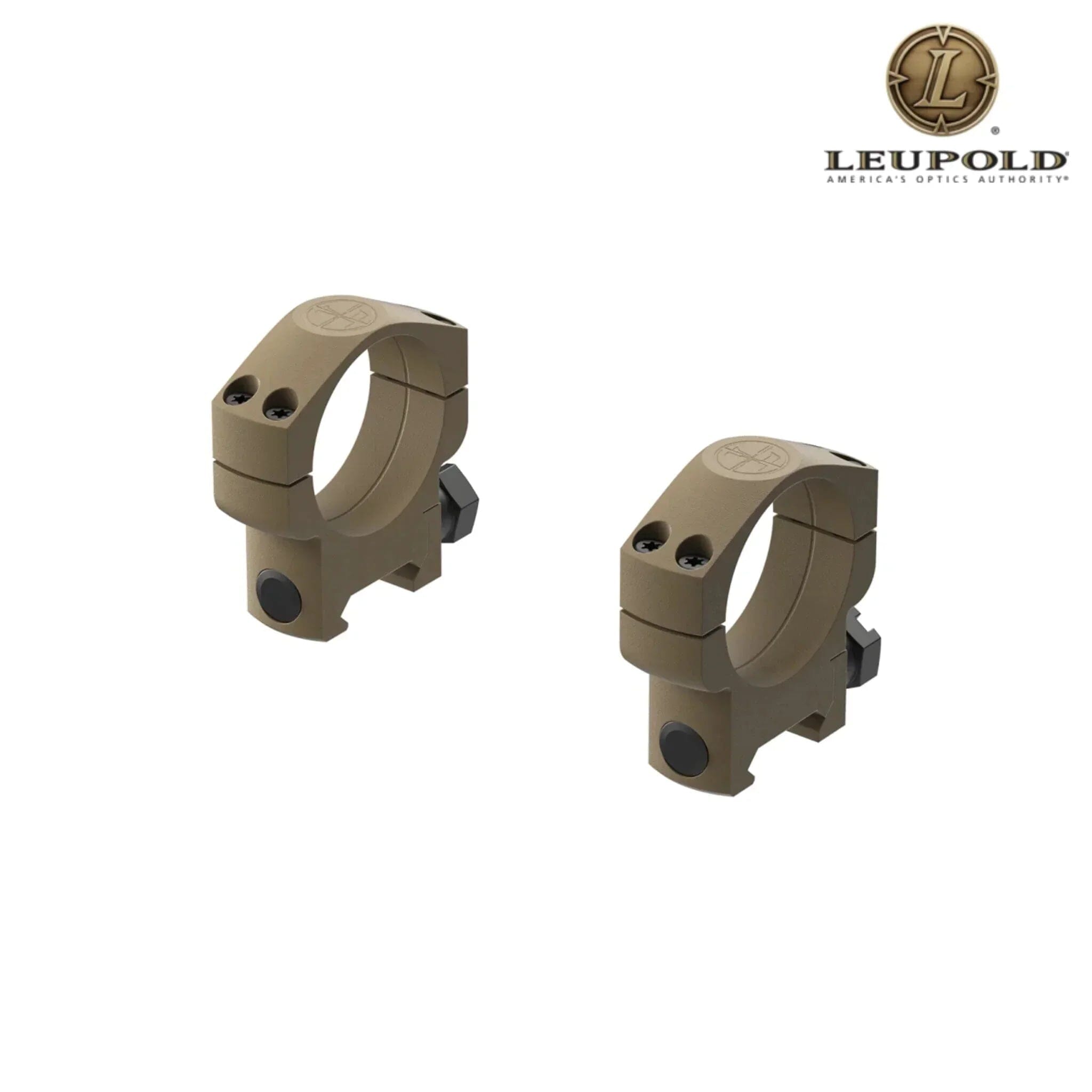 Leupold Mark 4 35mm High Aluminum Scope Rings - Flat Dark Earth Rifle Scope Rings Leupold 