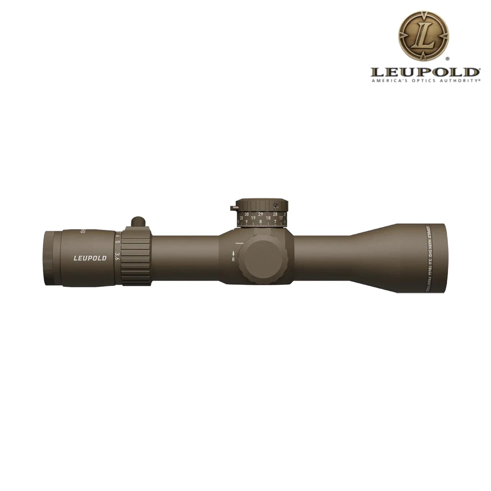 Leupold MARK 5HD 3.6–18×44 Rifle Scope M5C3 FFP PR2-MIL Reticle Dark Earth Rifle Scope Leupold 