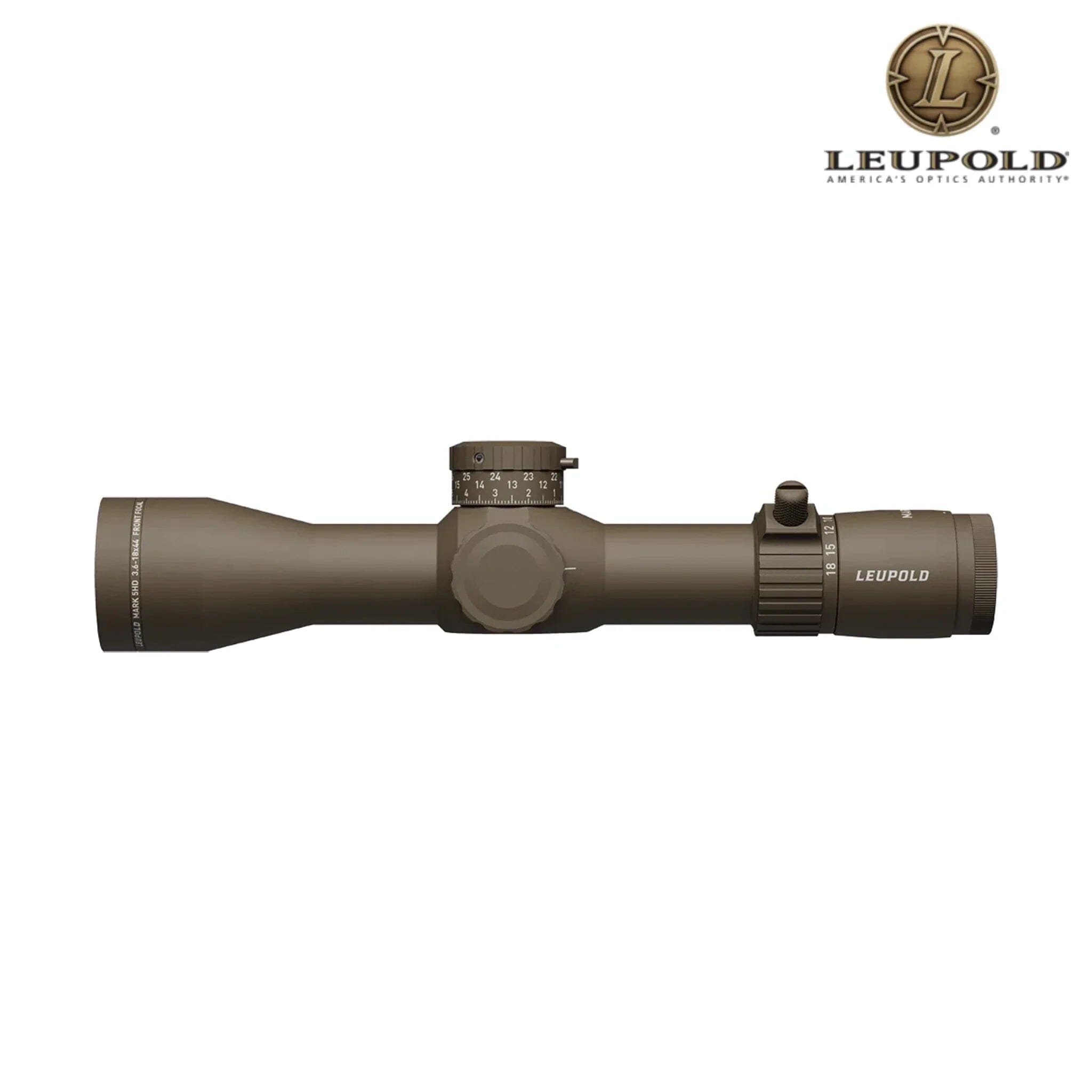 Leupold MARK 5HD 3.6–18×44 Rifle Scope M5C3 FFP PR2-MIL Reticle Dark Earth Rifle Scope Leupold 