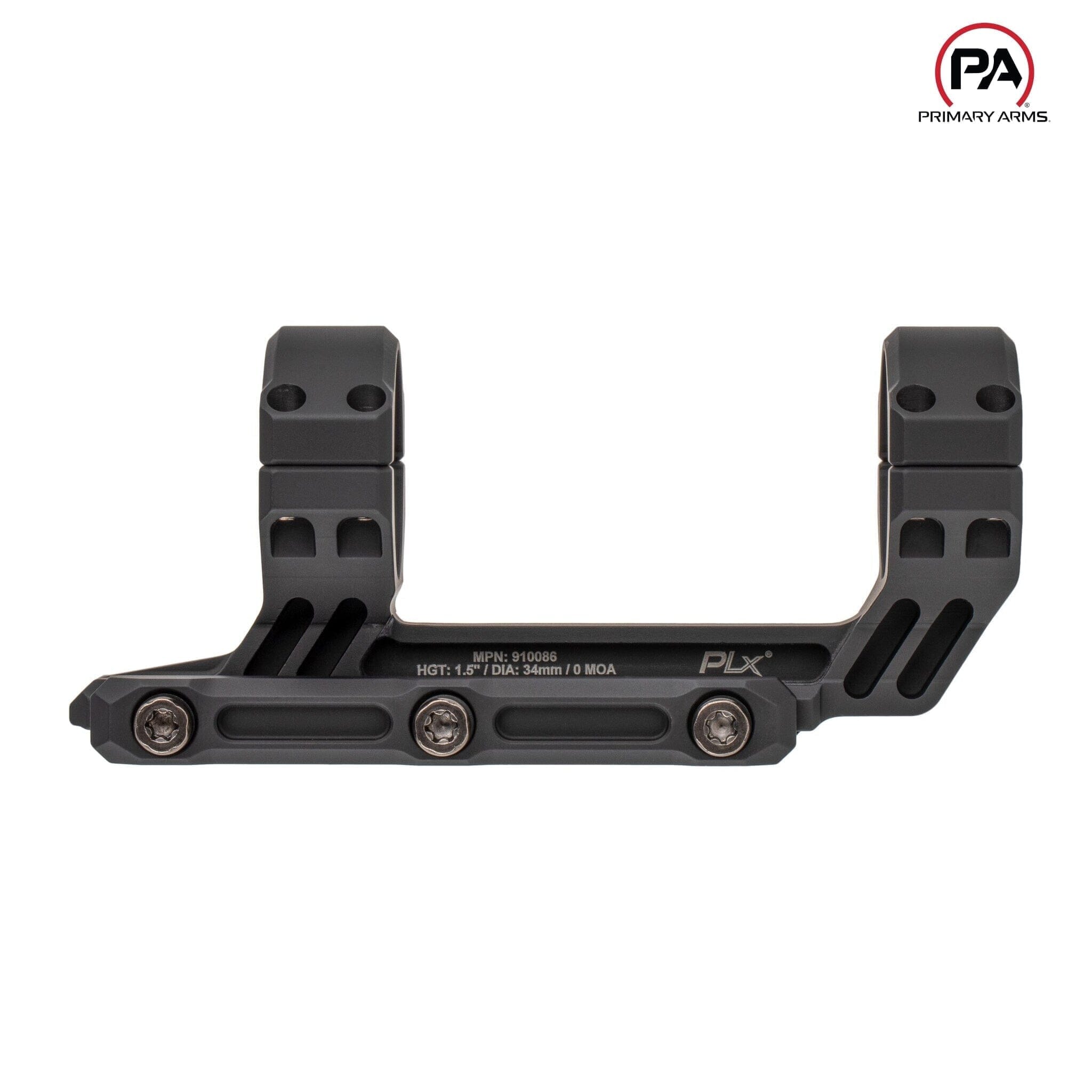 Primary Arms PLx 34mm Cantilever Mount - 1.5″ Offset - Black Rifle Scope Mount Primary Arms 