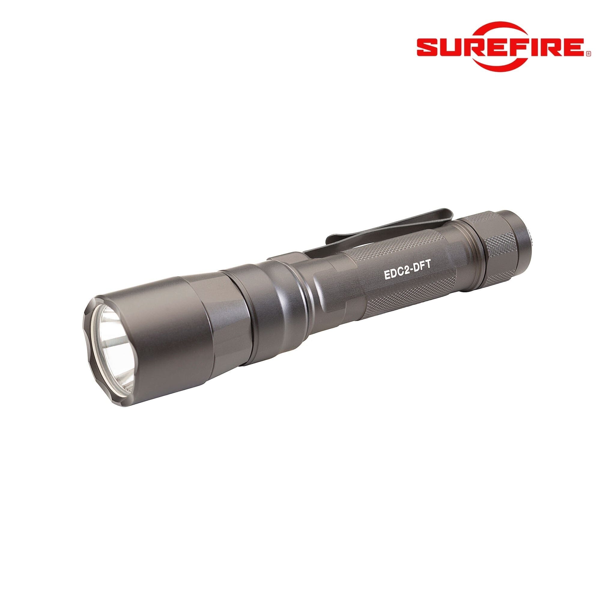 SureFire EDC2‑DFT Turbo Dual‑Fuel Everyday Carry Flashlight - Gray Flashlight SureFire 