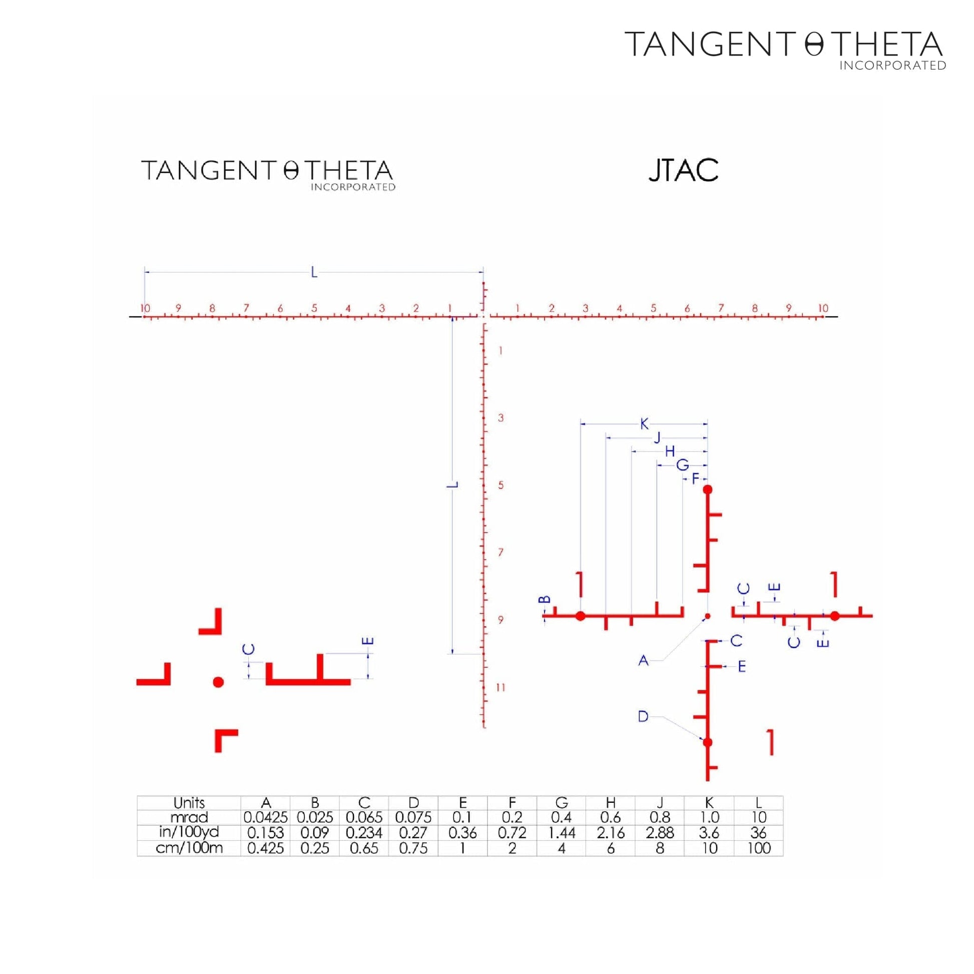 Tangent Theta TT525P 5-25x56 Riflescope AIF Turret - JTAC Reticle - Black Rifle Scope Tangent Theta 