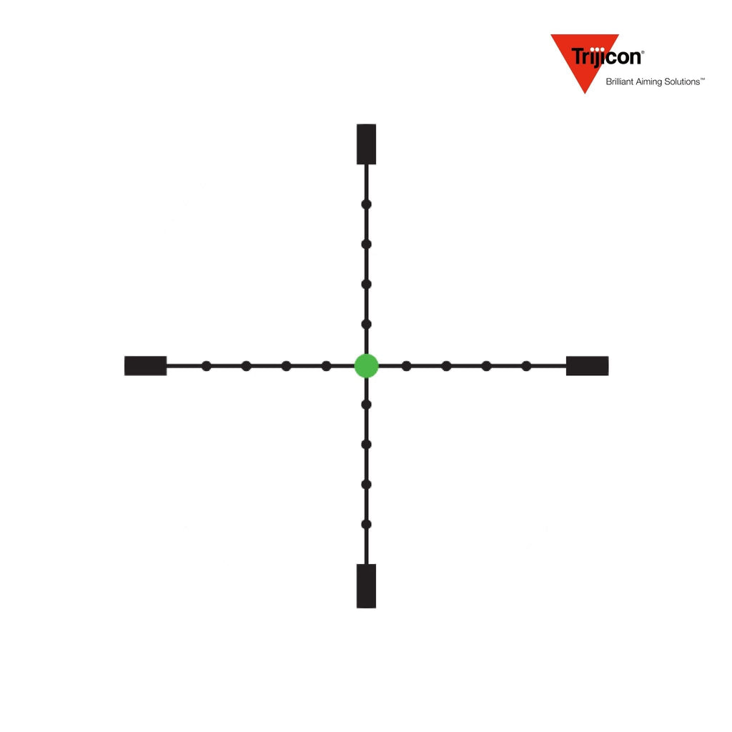 Trijicon AccuPoint 2.5-12.5x42 Riflescope MIL-Dot Crosshair with Green Dot Reticle Rifle Scope Trijicon 