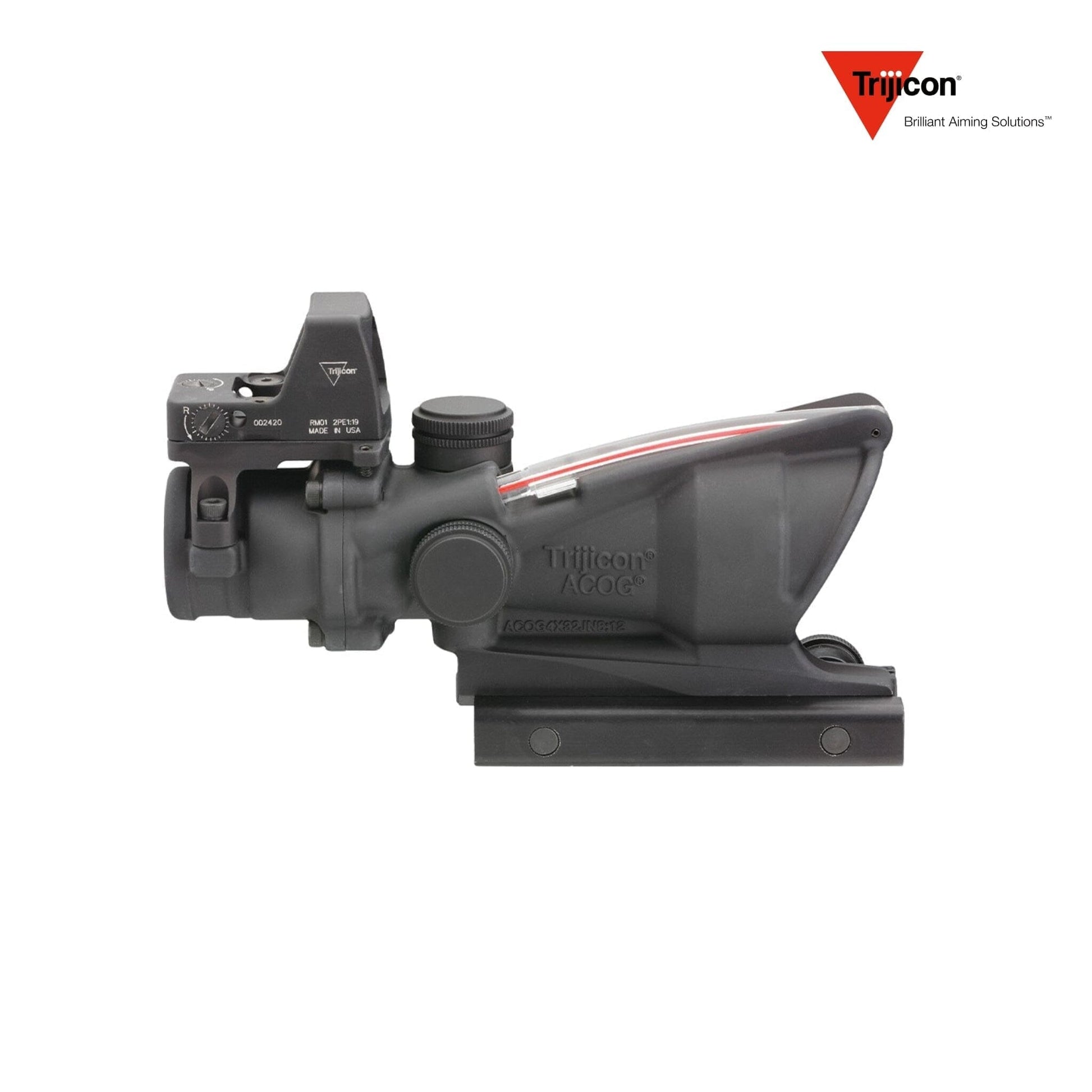 Trijicon ACOG 4×32 BAC Riflescope .223/5.56 BDC Red Chevron with RMR Rifle Scope Trijicon 