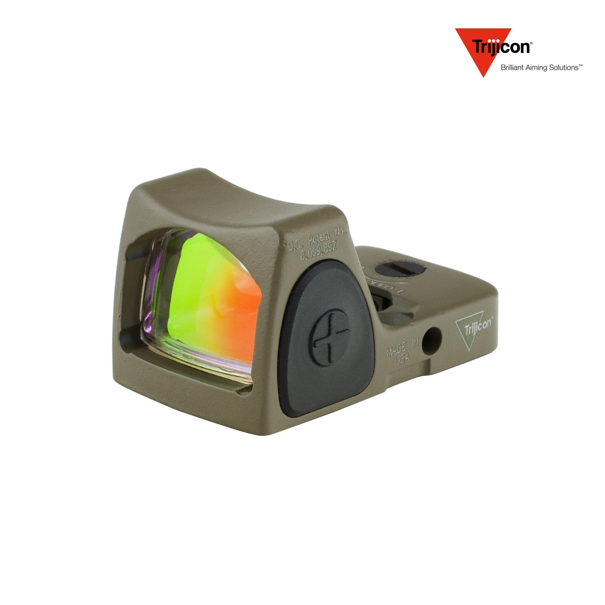 Trijicon RMR Type 2 Adjustable LED Red Dot Sight - 3.25 MOA Dot - FDE Red Dot Sight Trijicon 