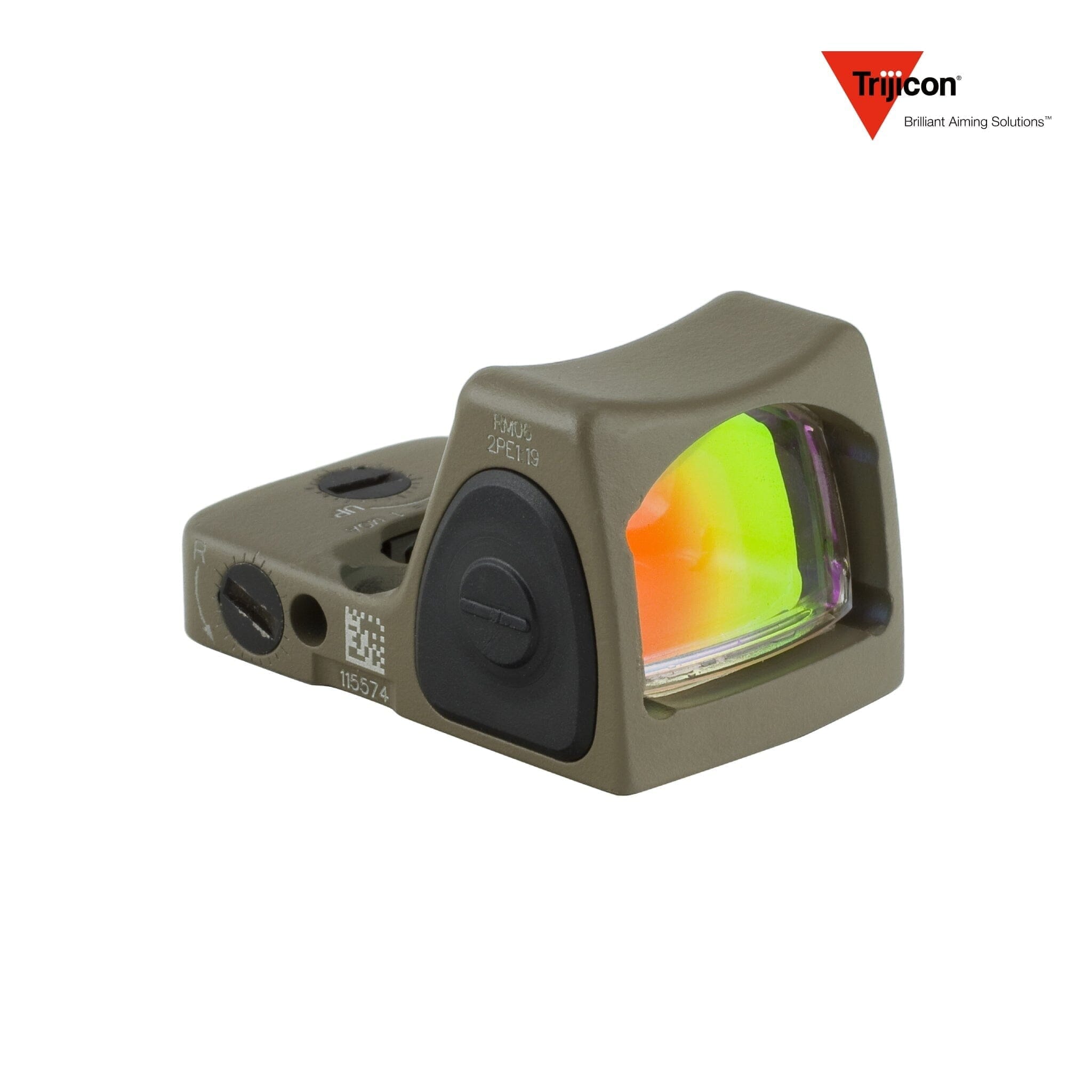 Trijicon RMR Type 2 Adjustable LED Red Dot Sight - 3.25 MOA Dot - FDE Red Dot Sight Trijicon 