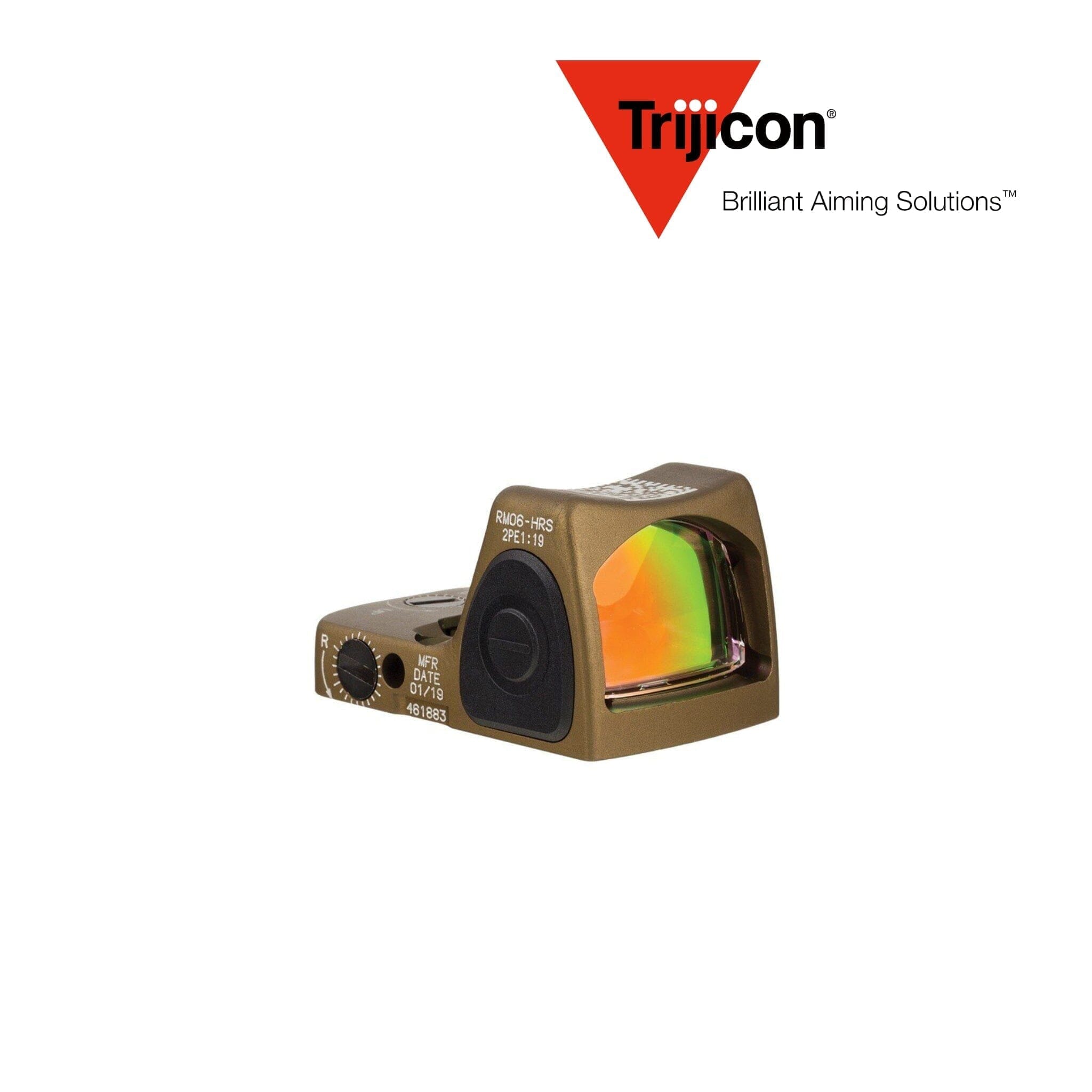 Trijicon RMR Type 2 Adjustable LED Red Dot Sight - 3.25 MOA Dot - HRS Red Dot Sight Trijicon 