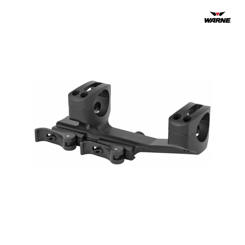 Warne QD X-SKEL Quick-Detach Cantilever Scope Mount - 1″ Tube - Black Rifle Scope Mount Warne 