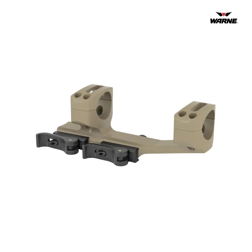 Warne QD X-SKEL Quick-Detach Cantilever Scope Mount - 30mm Tube - Dark Earth Rifle Scope Mount Warne 